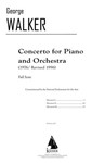 Concerto for Piano and Orchestra