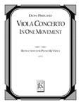 Viola Concerto in One Movement (Piano Reduction)