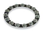 Lp Lp3814bga 14-inch Tambo-ring - Black Sand With Galvanized Steel Jingles