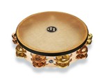 Lp Pro 10 Inch Double Row Headed Tambourine - Brass/bronze Hybrid