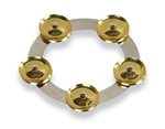 Lp Lp3806sbs 6-inch Tambo-ring - Stainless Steel With Brass Jingles