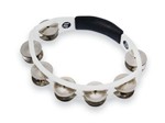 Lp Lp152 Cyclops Handheld Tambourine - White With Steel Jingles