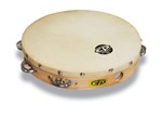 Cp By Lp Cp379 10 Handheld Single Row Headed Tambourine - Steel Jingles