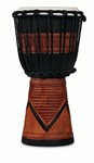 World Beat Wood Art Sm Djembe Blk/brn