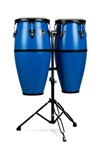Discovery 10-inch And 11-inch Conga Set With Double Conga Stand - Race Car Blue