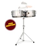 Lp Lp257-s 14 And 15 Tito Puente Timbales - Stainless Steel