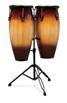 Lp Aspire 10-inch And 11-inch Conga Set With Double Stand - Vintage Sunburst