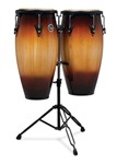 Lp Aspire 11-inch And 12-inch Conga Set With Double Stand - Vintage Sunburst