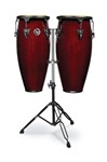 Lp Aspire 10-inch And 11-inch Conga Set With Double Stand - Dark Wood