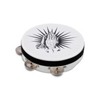 Praying Hands Tambourine White 8