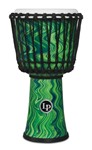 Lp 10-inch Rope Tuned Circle Djembe With Perfect-pitch Head - Green Marble