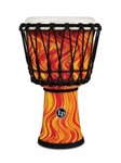 Lp 7-inch Rope Tuned Circle Djembe With Perfect-pitch Head - Orange Marble