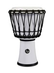 Lp 7-inch Rope Tuned Circle Djembe With Perfect-pitch Head - White