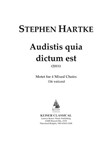 Audistis Quia Dictum Est: Motet for 4 Mixed Choirs (16 Voices)