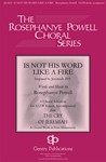 Is Not His Word like a Fire