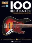 100 Rock Lessons w/online audio [bass guitar] Bass Gtr