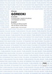 Elegy [cello w/string quartet and bass] Gorecki Score & Pa