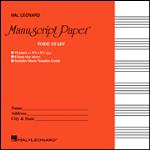 Manuscript Paper, Wide Staff, 6 stave (Red Cover) - manuscript