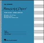 Wide Staff Wirebound Manuscript Paper (Aqua Cover) -