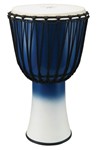 12 inch. Fiberglass Djembe - Rope Tuned - Blue & White Finish Tycoon Percussi 00229691