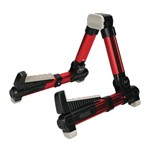 Flight Ukulele Stand - Lightweight Aluminum Collapsible Stand - Red