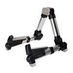 Flight Ukulele Stand - Lightweight Aluminum Collapsible Stand - Silver