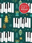 Hal Leonard Golden Piano Keys Holiday Gift Wrapping Paper