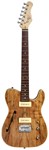 59 Thinline Electric Guitar with Spalted Maple Finish - Includes P90 Pickups and F Holes