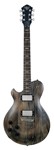 Patriot Decree Opus Lefty Electric Guitar with Faded Black Finish - With Open Pore Ebony Fretboard