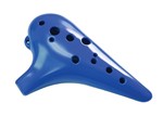 12-Hole Plastic Tenor Ocarina in C Major - Cool Blue by for