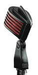 The Fin - Black Body/Red LED - Retro-Styled Dynamic Cardioid Microphone