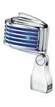 The Fin - Chrome Body/Blue LED - Retro-Styled Dynamic Cardioid Microphone