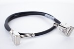 Instrument Ultra Low Profile Flat Pedal Board Cable - Essentials Series - 1/4 inch. Right Angle to 1/4 inch. Right Angle (6-Inch Cable) for Patch Cabling