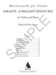 10 Brilliant Miniatures - for Violin and Piano Masterworks for Violin Series