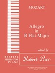Recital Series For Piano, Red (Book III) Allegro In B Flat Major