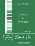 Recital Series For Piano, Green (Book IV) Allegro In F Major