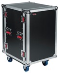 Gator 16U, Standard Audio Road Rack Case with Casters - Model G-TOUR 16U CAST