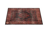 Vintage Persian Style Stage Mat - Black Red 4.26' X 3'