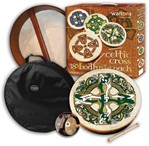 Celtic Cross Bodhrán - 18″ Bodhrán Gift Pack
