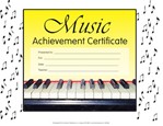 Music Achievement Certificate