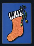Keyboard Christmas Stocking Card