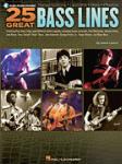 25 Great Bass Lines (Book/Online Audio) - Bass Guitar