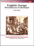 English Songs: Renaissance to Baroque - Vocl