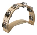 Deluxe Wooden Moon Tambourine