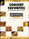 Hal Leonard Various Composers Higgins/sweeney/lav  Essential Elements Concert Favorites Volume 1 - Baritone Saxophone