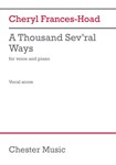 A Thousand Sev'ral Ways - for Soprano and Piano