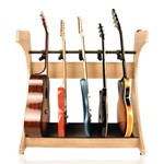 Frameworks Elite Series Guitar & Instrument Case Combo Rack - Natural Maple Matte Finish