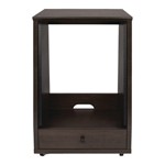Frameworks Elite Furniture Series 12U Angled Studio Rack with Locking Casters - Dark Walnut Brown Finish