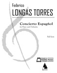 Concierto Espagnol - for Piano and Orchestra Full Score