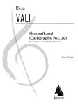 Shoorafkand (Calligraphy No. 20) - for Santoor and String Quartet Score and Parts